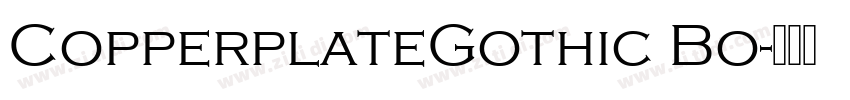 CopperplateGothic Bo字体转换